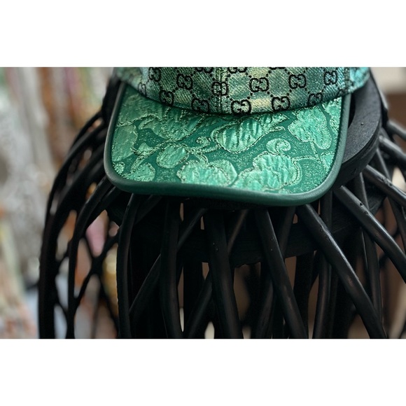 GREEN GUCCI METALLIC HAT! - Picture 2 of 4